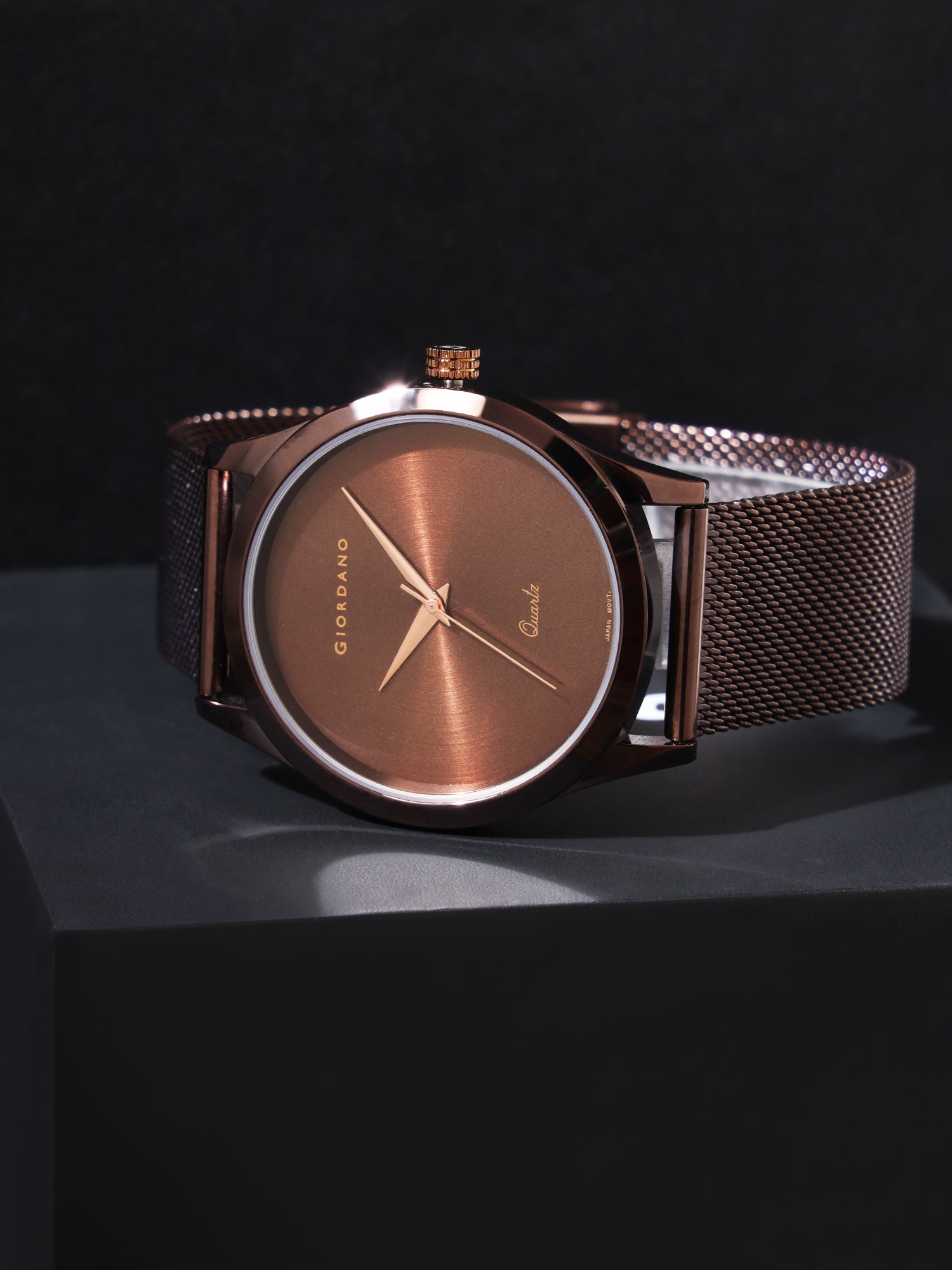 Giordano Analog Watch for Men Stylish Metal Strap| 3 Hands Mechanism with Water Resistant Wrist Watch | GZ-50111-33